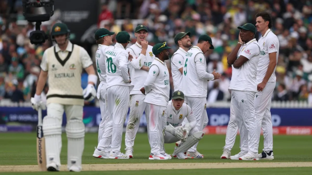 Day 1 of the WTC 2025: Bowling Dominance and Tactical Masterclass WTC Final 2025 World Test Championship Final Australia vs South Africa WTC Final Day 1 Lord's Cricket Ground Kagiso Rabada 5 wickets Steve Smith 66 Mitchell Starc bowling Beau Webster maiden fifty WTC Final 2025 match report Australia 212 all out South Africa 43/4 Lord's Test match Pat Cummins captain Temba Bavuma captain World Test Championship 2025 WTC Final 2025 Day 1 highlights Australia vs South Africa Lord's 2025 Kagiso Rabada 5/51 WTC Final Beau Webster 72 WTC Final debut Mitchell Starc early wickets WTC World Test Championship Final analysis South Africa bowling performance WTC Australia batting collapse recovery Lord's Cricket Ground WTC Final London Test cricket 2025 England cricket venue WTC MCC Lord's World Test Championship